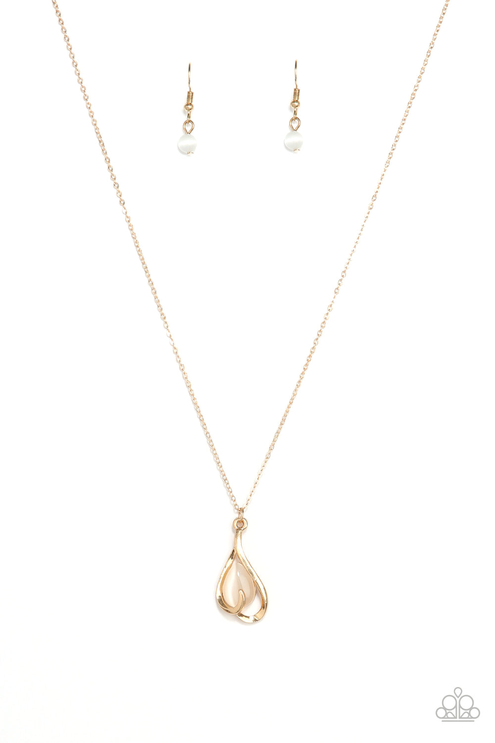 Paparazzi Accessories - Tell Me A Love Story - Gold Necklace