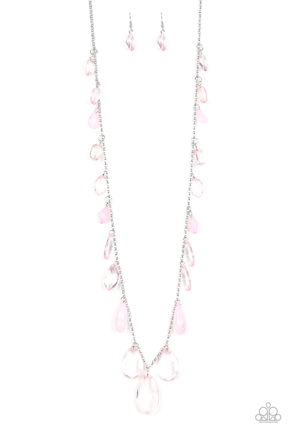 Paparazzi Accessories - GLOW And Steady Wins The Race - Pink Necklace