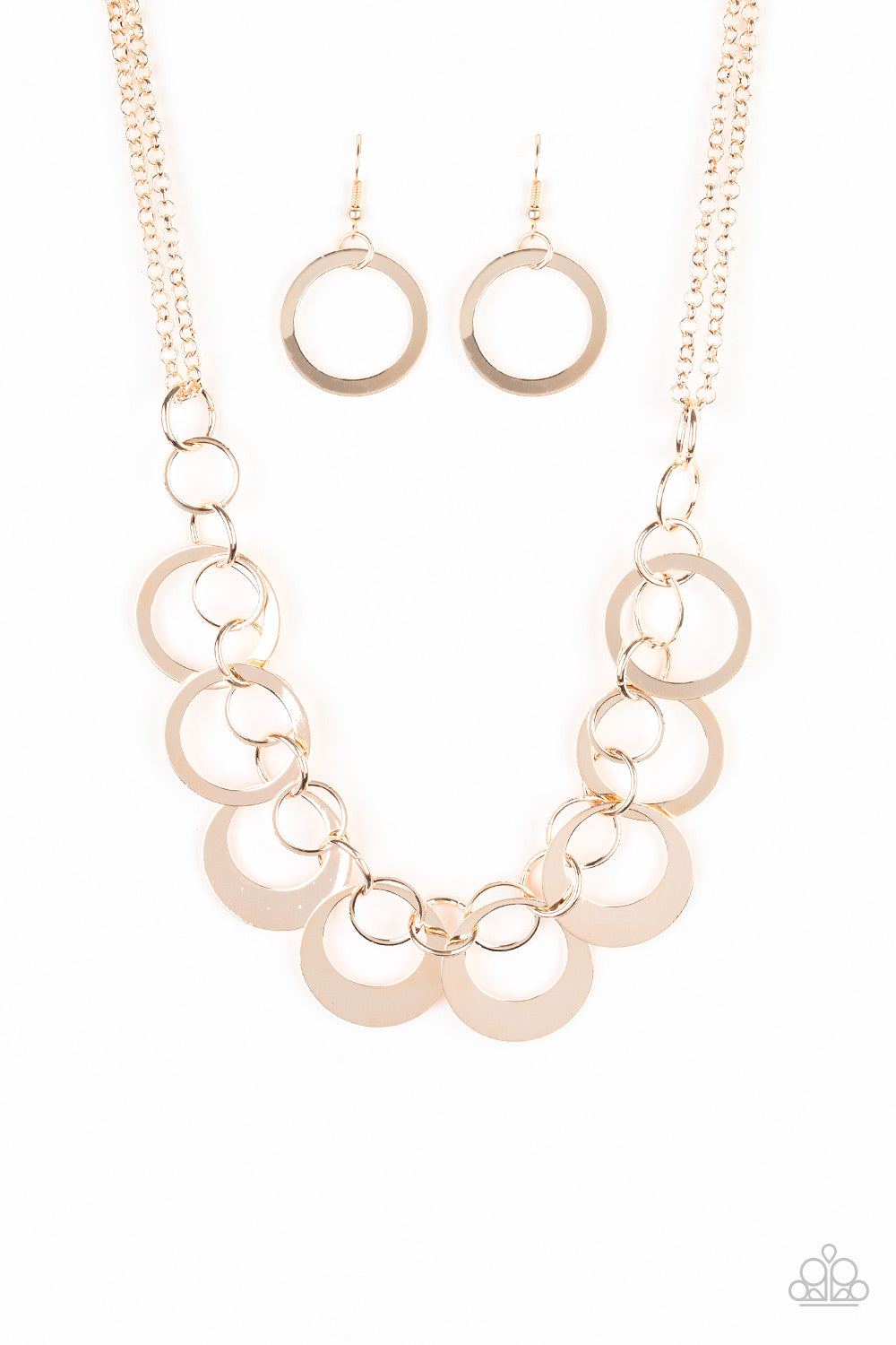 Paparazzi Accessories - In Full Orbit - Rose Gold necklace