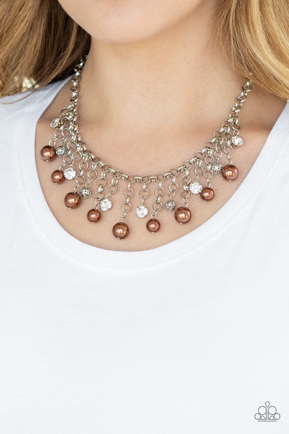 Paparazzi Accessories - HEIR-headed - Brown Necklace
