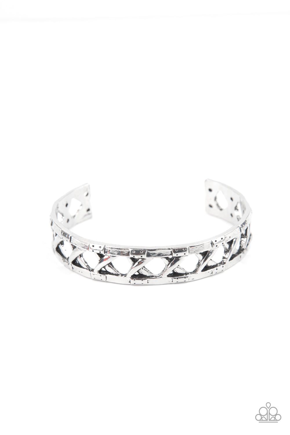 Paparazzi Accessories - In Over Your METALHEAD - Silver Bracelet
