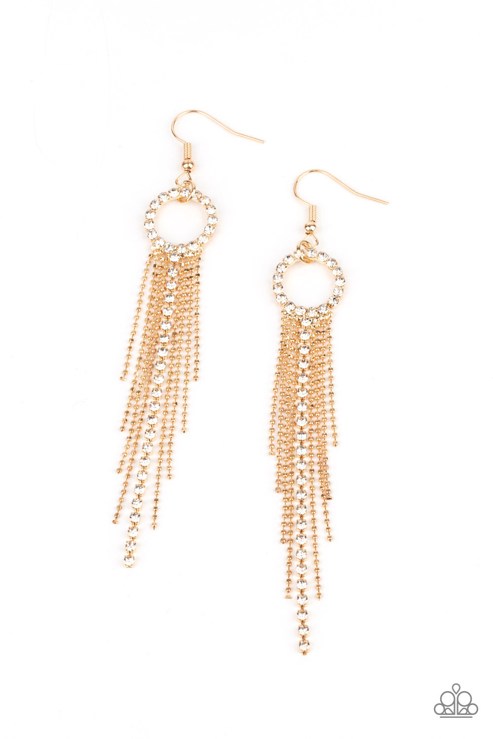 Paparazzi Accessories - Pass The Glitter - Gold Earring