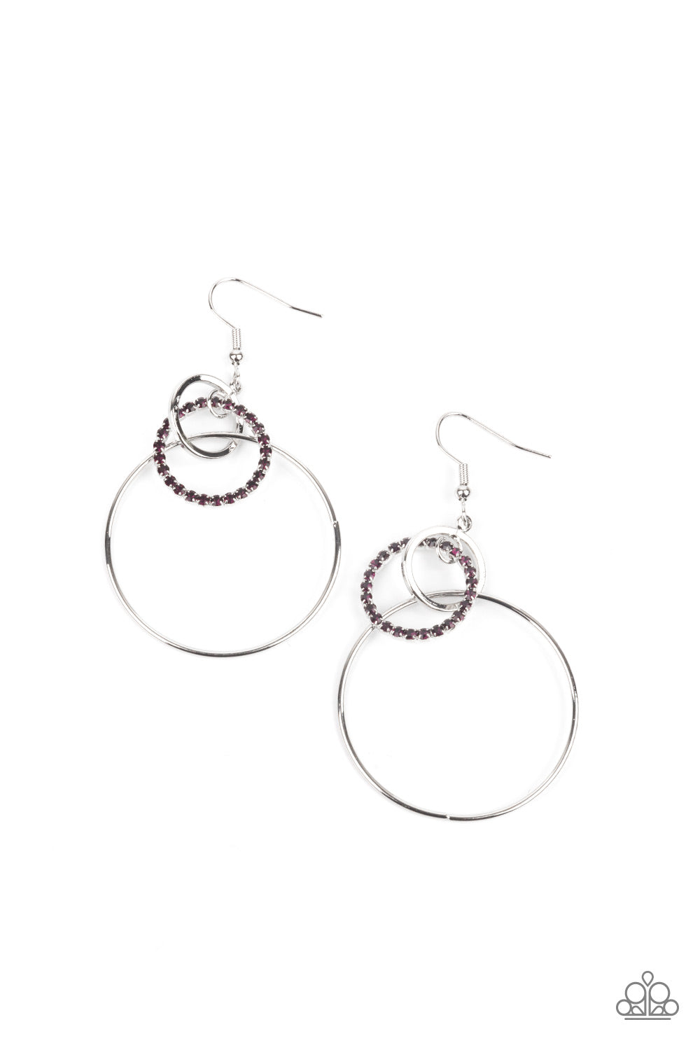 Paparazzi Accessories - In An Orderly Fashion - Purple Earring