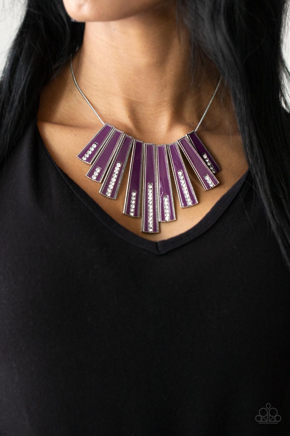 Paparazzi Accessories - FAN-tastically Deco - Purple Necklace