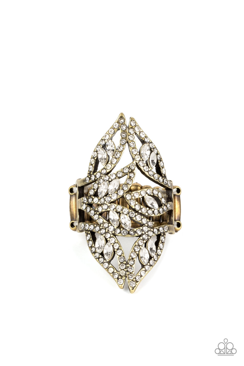 Paparazzi Accessories - Fiery Foliage - Brass Ring