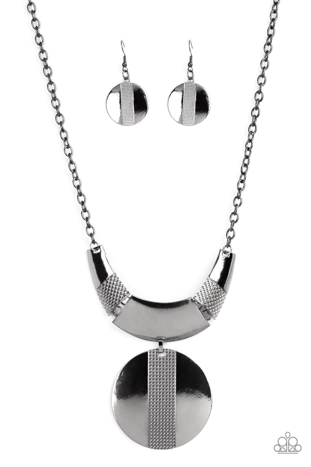 Paparazzi Accessories - Metallic Enchantress - Black Necklace