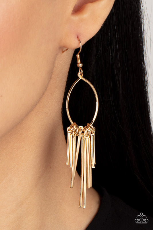 Paparazzi Accessories - Mood Swing - Gold Earring