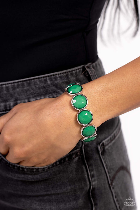 Paparazzi Accessories - Long Live the Loud - Green Bracelet