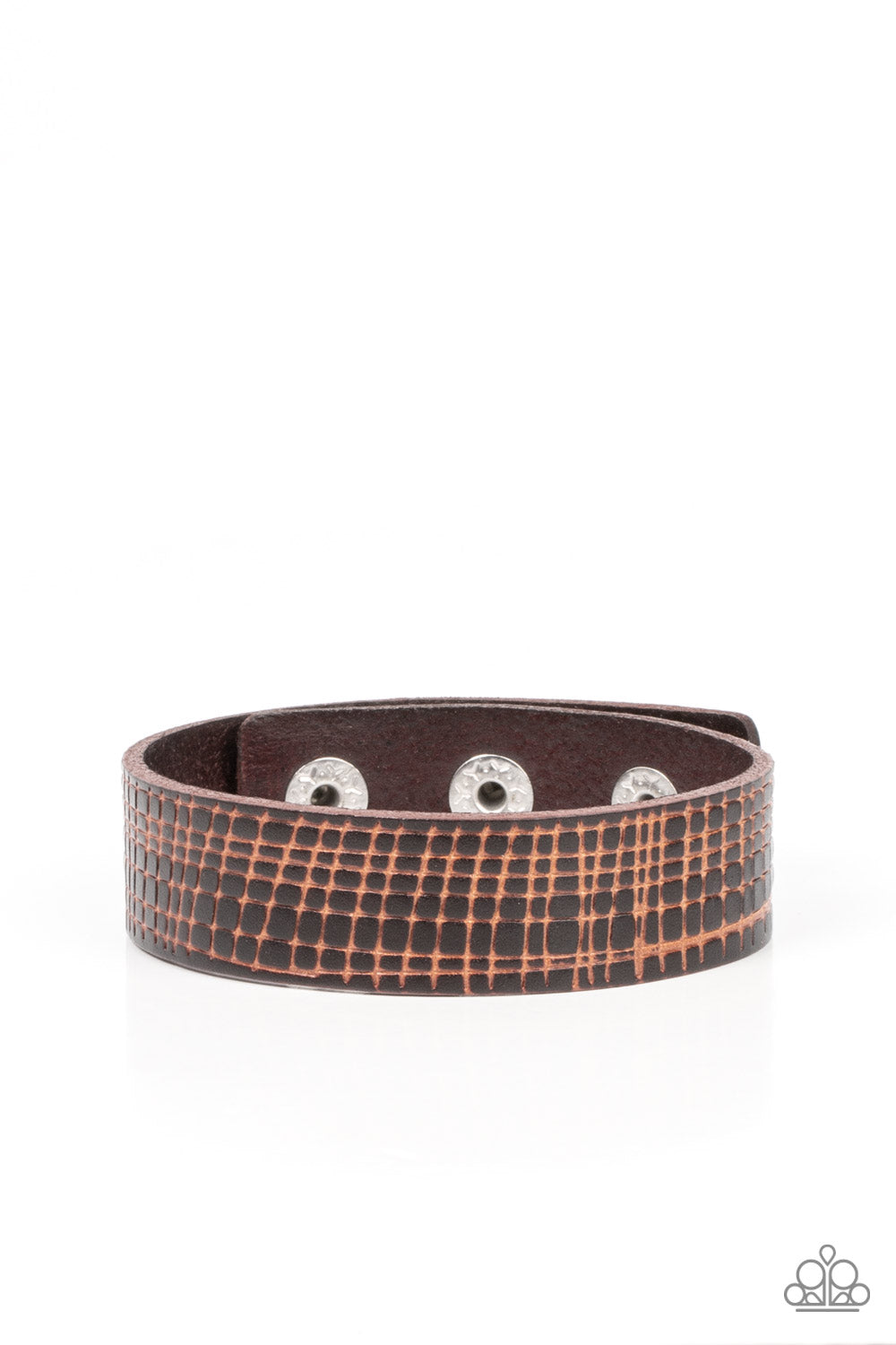 Paparazzi Accessories - Rugged Reputation - Brown Bracelet