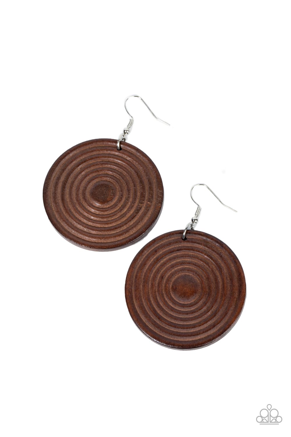 Paparazzi Accessories - Caribbean Cymbal - Brown Earring