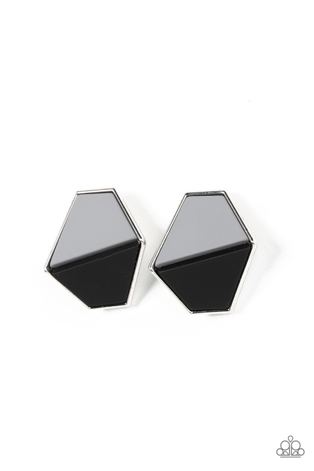Paparazzi Accessories - Generically Geometric - Black Earring