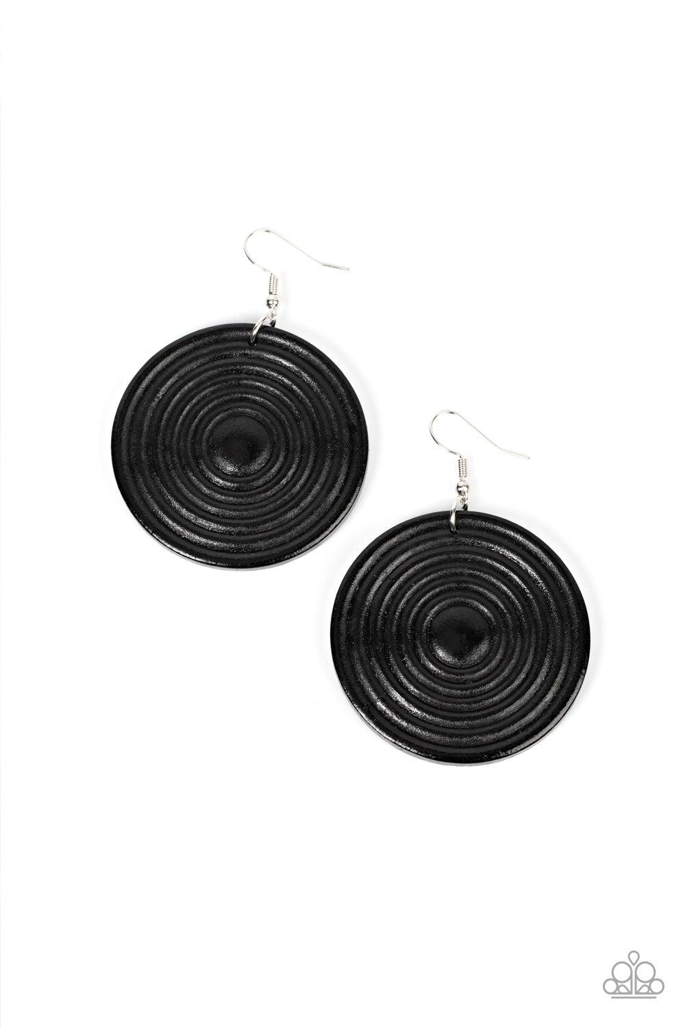 Paparazzi Accessories - Caribbean Cymbal - Black Earring