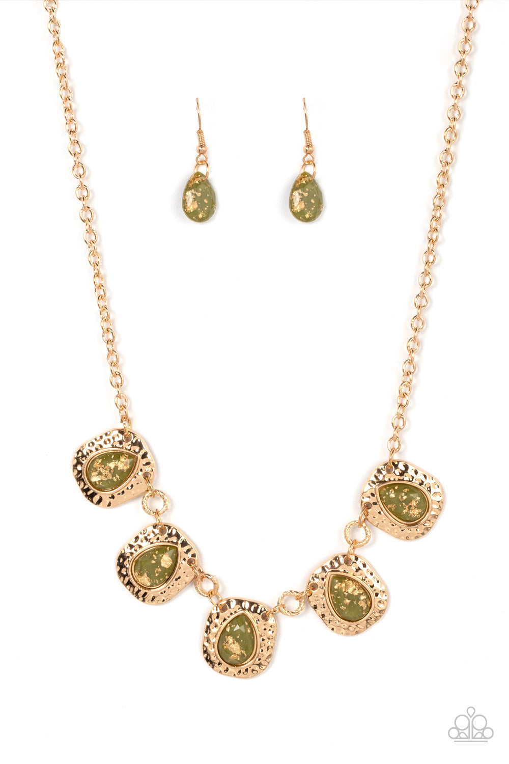Paparazzi Accessories - Mayan Masterpiece - Green Necklace