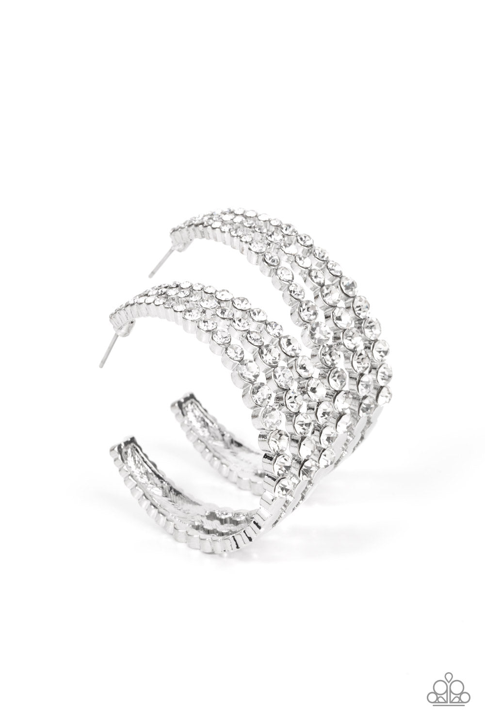 Paparazzi Accessories - Cosmopolitan Cool - White Earring