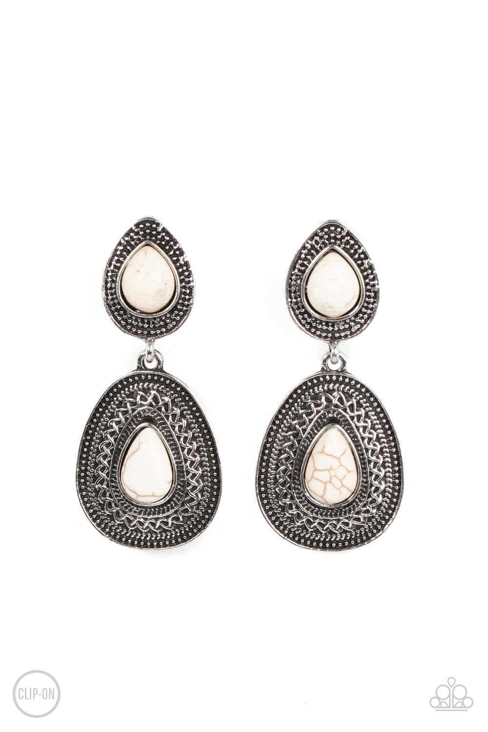 Paparazzi Accessories - Country Soul - White Earring