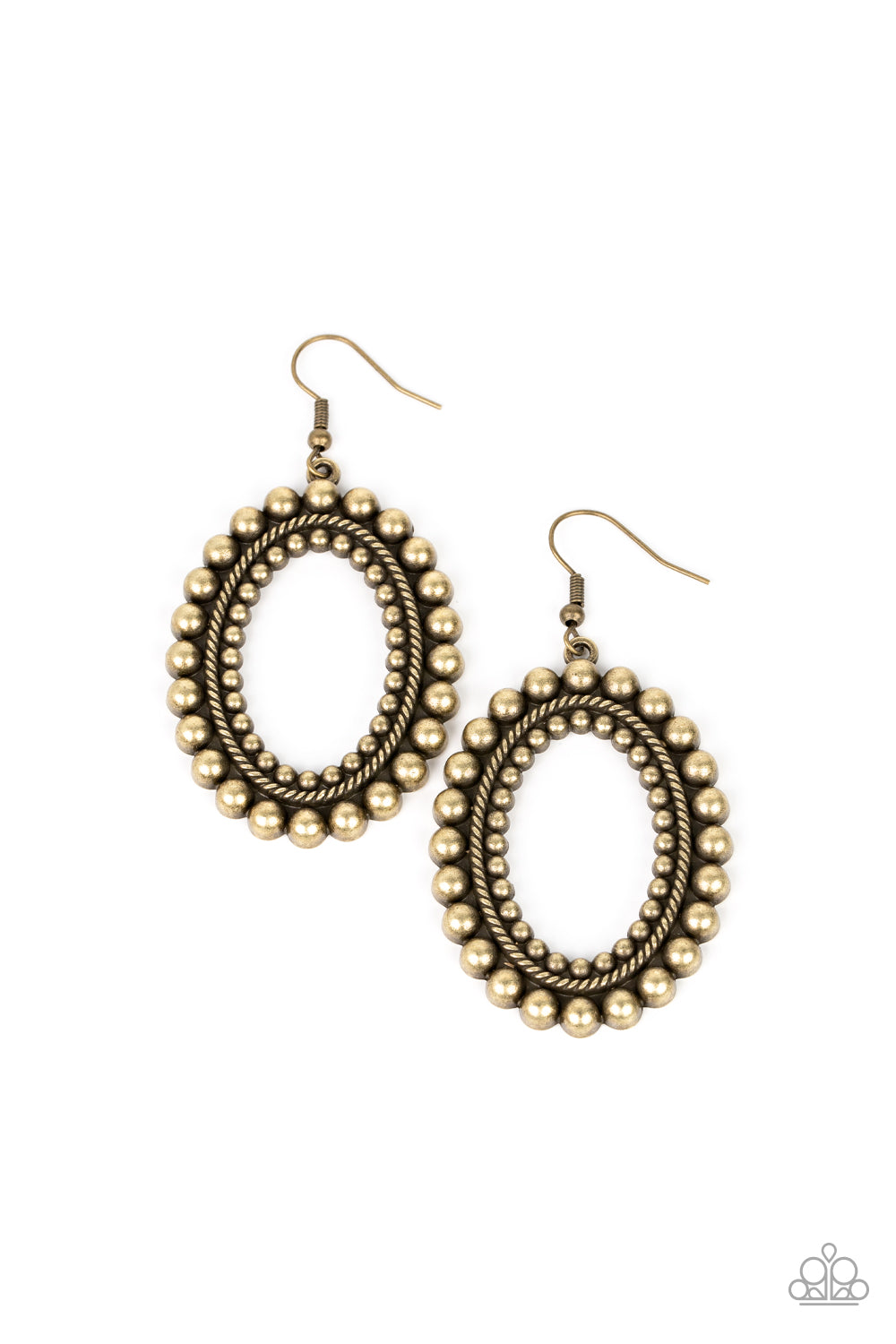Paparazzi Accessories - Homestead Hideaway - Brass Earring