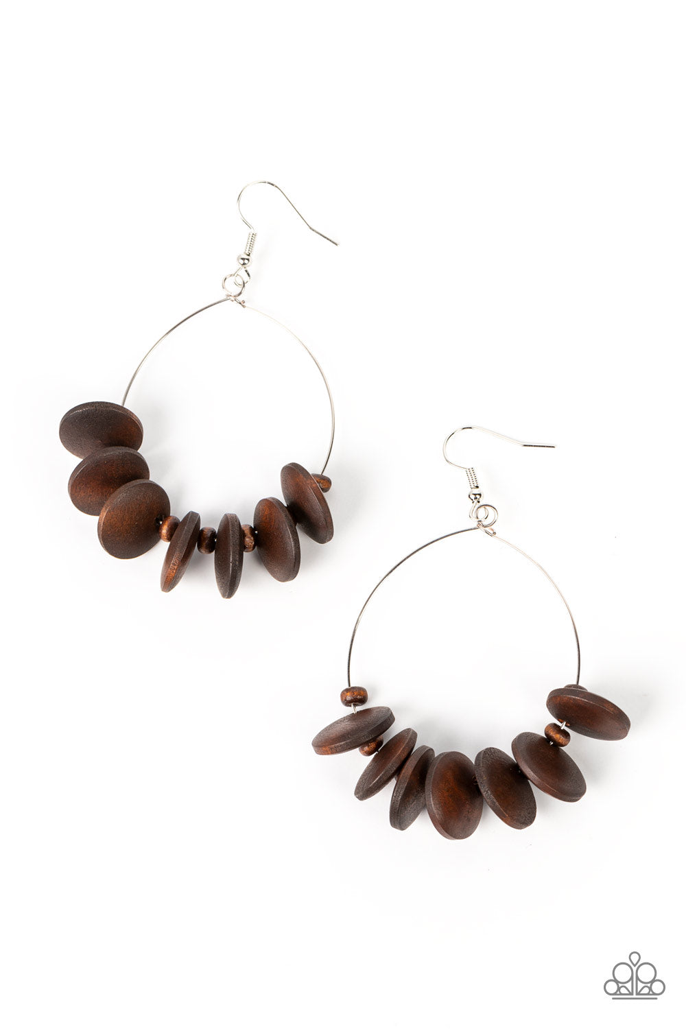 Paparazzi Accessories - Surf Camp - Brown Earring