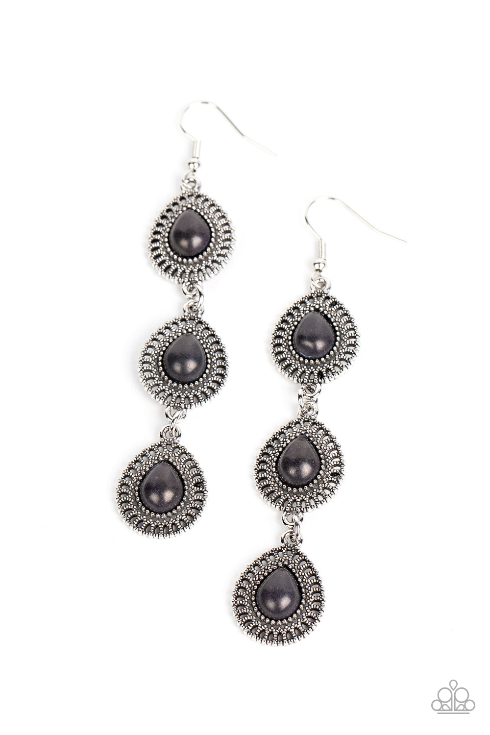 Paparazzi Accessories - Desertscape Dweller - Black Earring