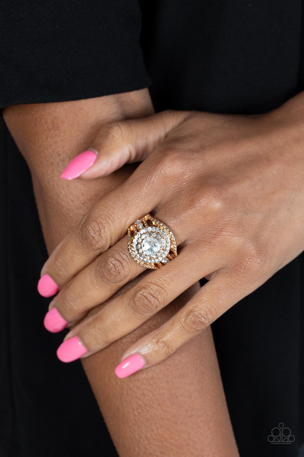 Paparazzi Accessories - Understated Drama - Gold Ring