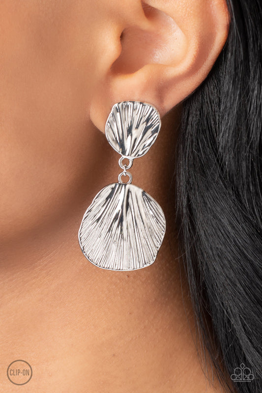 Paparazzi Accessories - Metro Mermaid - Silver Earring