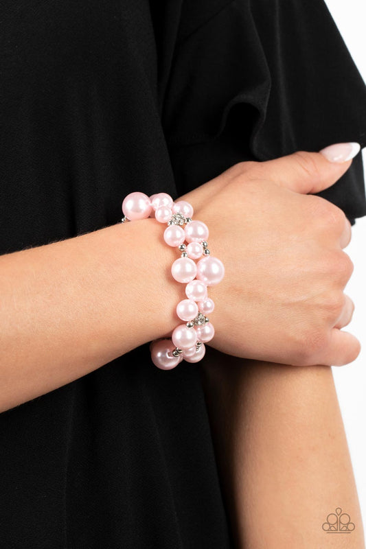 Paparazzi Accessories - PapHer Serene Highness - Pink Bracelet