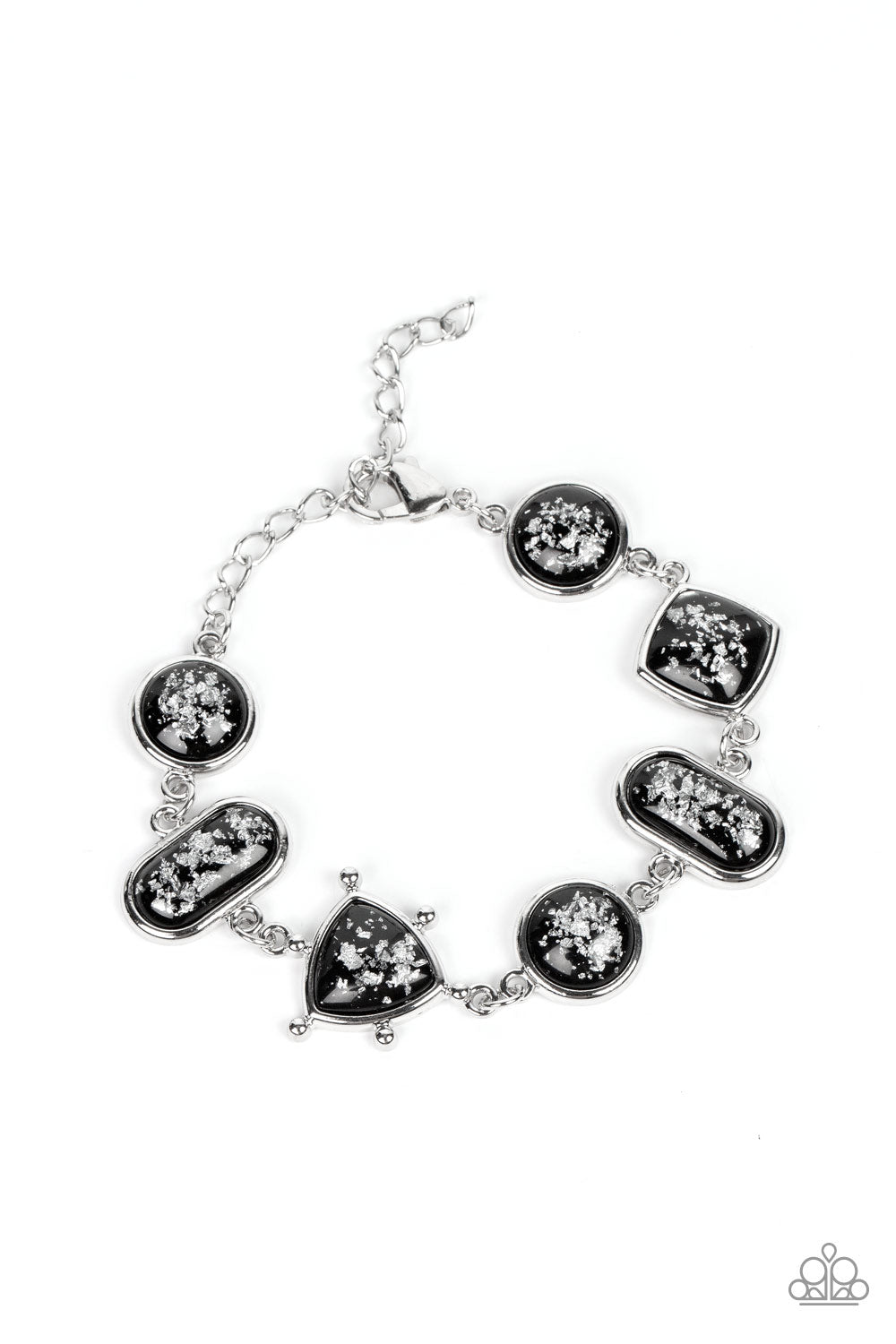 Paparazzi Accessories - Speckled Shimmer - Black Bracelet