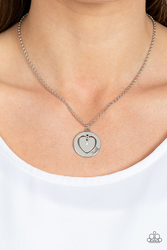Paparazzi Accessories - Heart Full of Faith - White Necklace