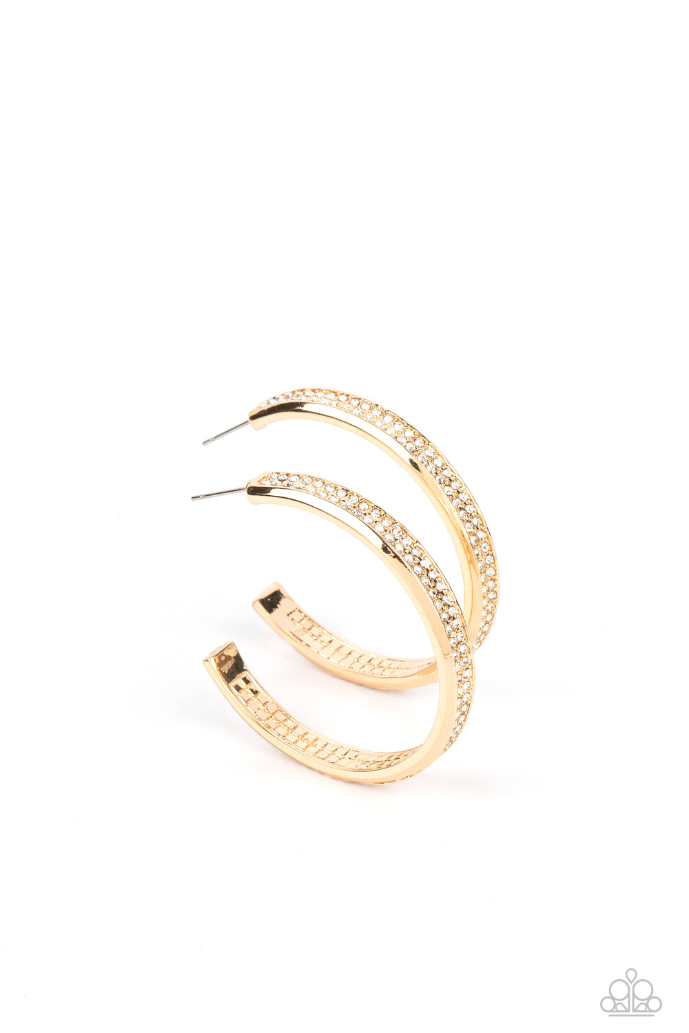 Paparazzi Accessories - Flash Freeze - Gold Earring