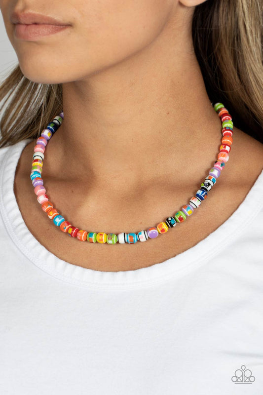 Paparazzi Accessories - Gobstopper Glamour - Multi Necklace