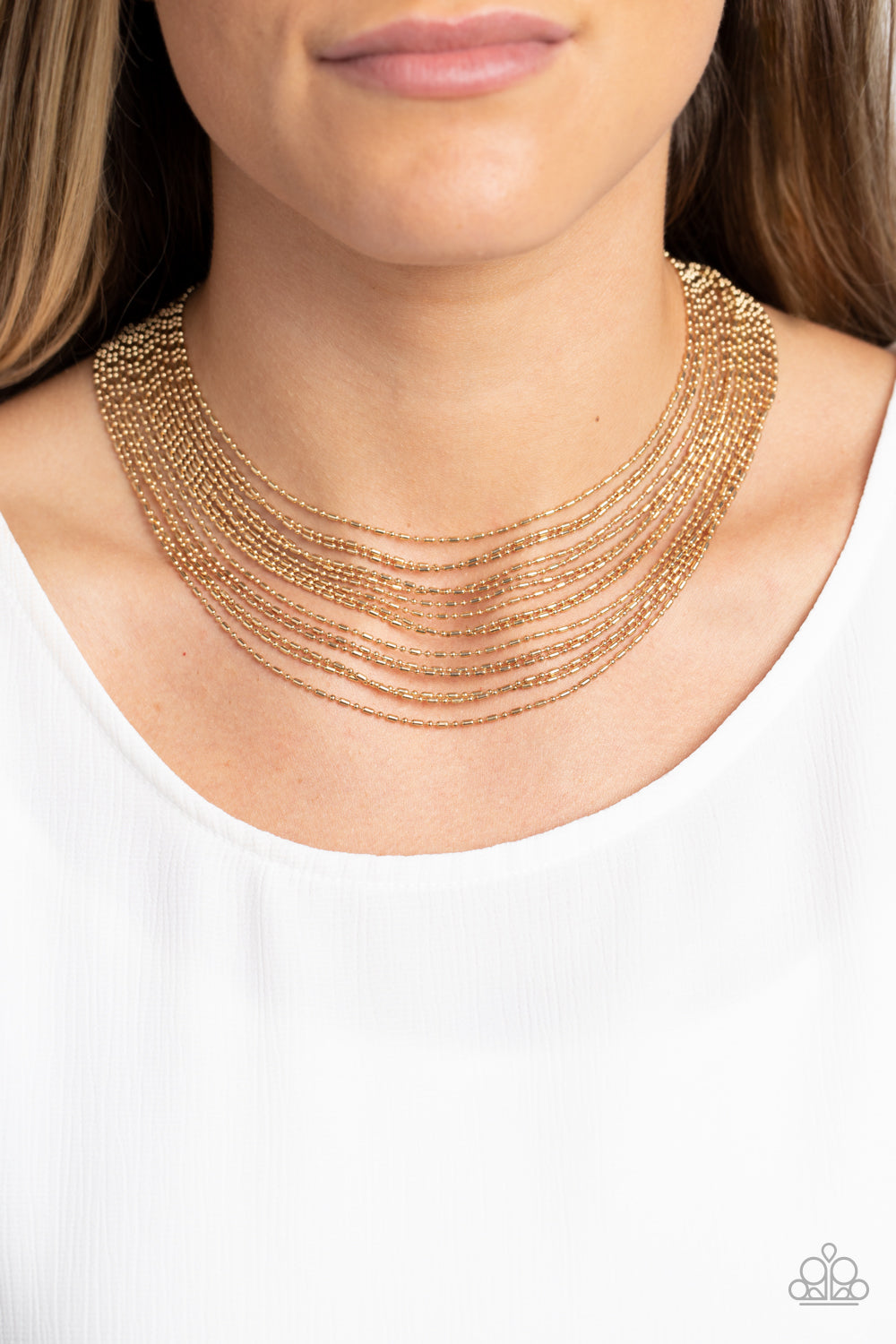 Paparazzi Accessories - Cascading Chains - Gold Necklace
