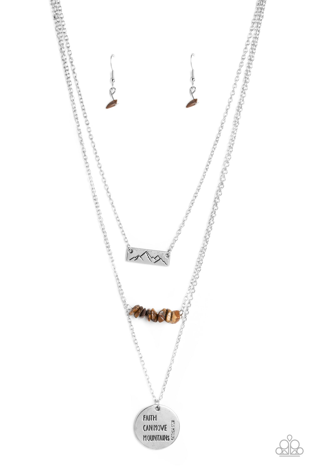 Paparazzi Accessories - Miracle Mountains - Brown Necklace