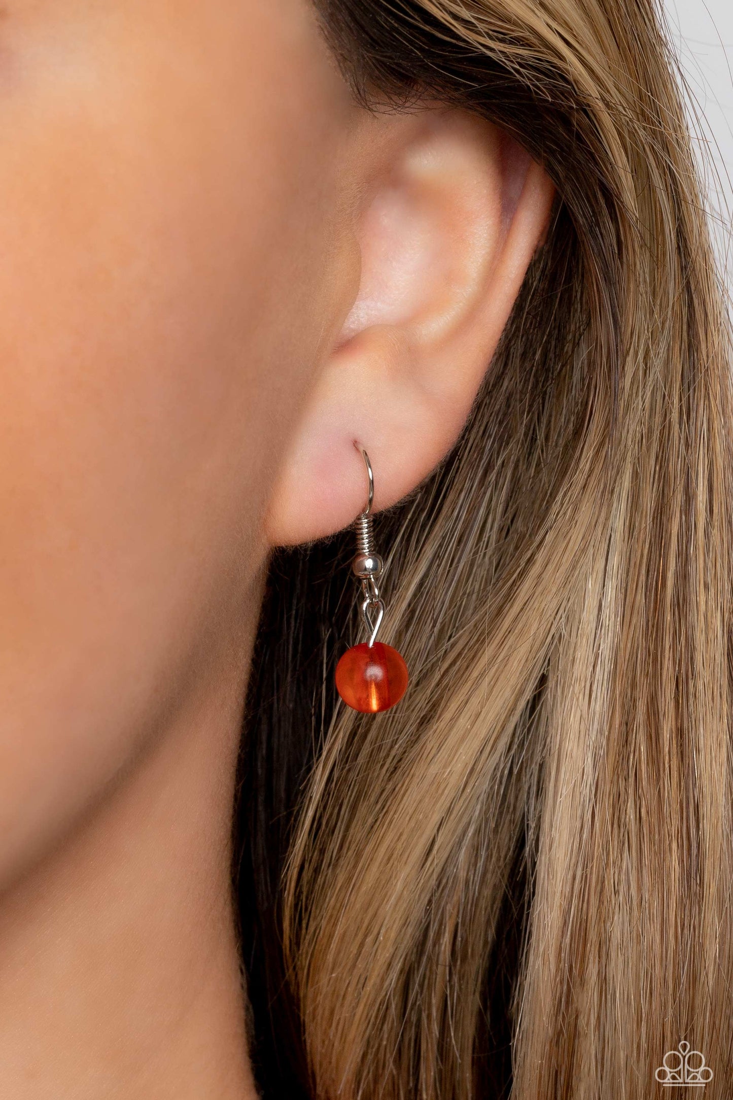 Paparazzi Accessories -Warped Whimsicality - Orange Necklace