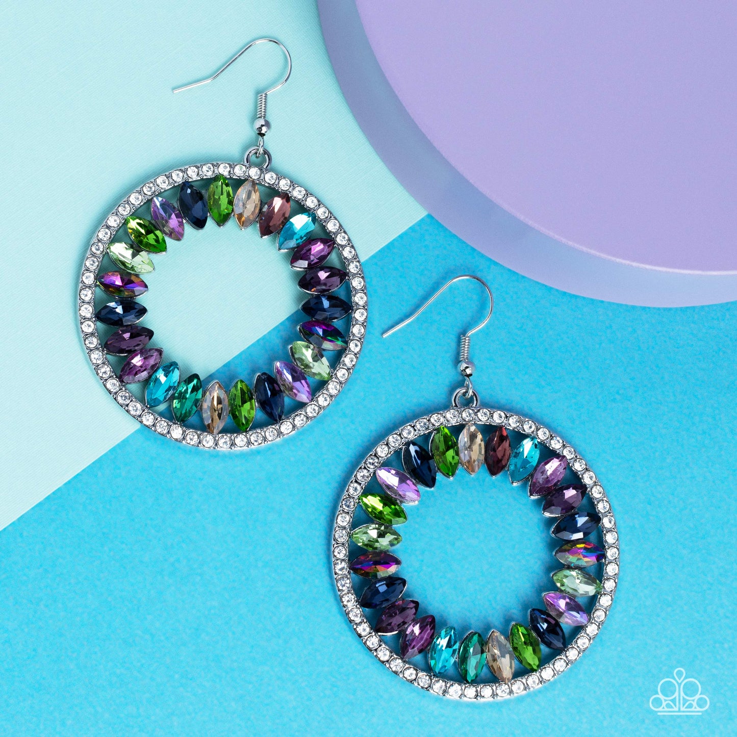 Paparazzi Accessories - Wall Street Wreaths - Multi Earring