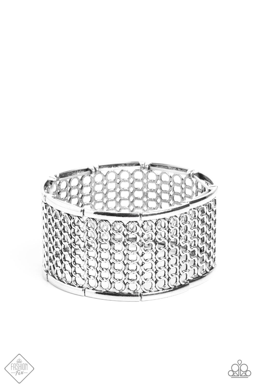 Paparazzi Accessories - Camelot Couture - Silver Bracelet