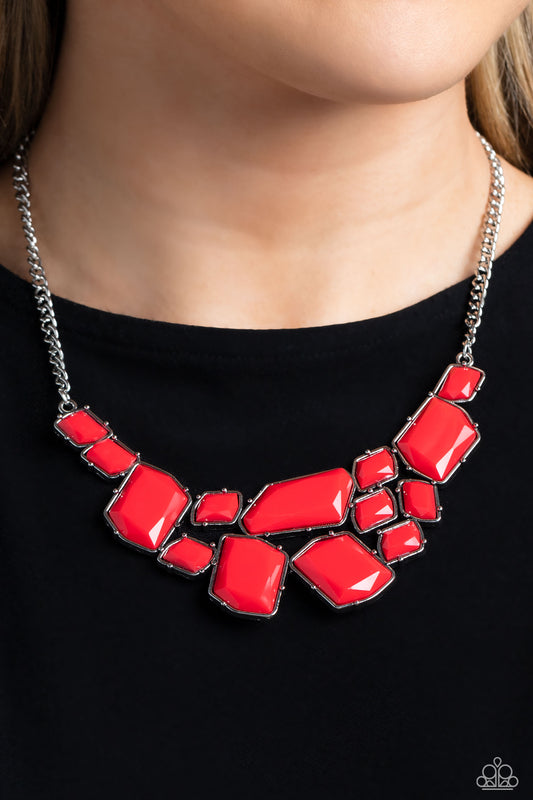 Paparazzi Accessories - Energetic Embers - Red Necklace