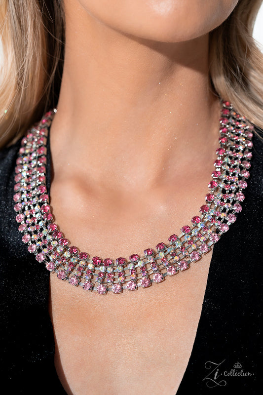 Paparazzi Accessories - Flirtatious - Pink Necklace