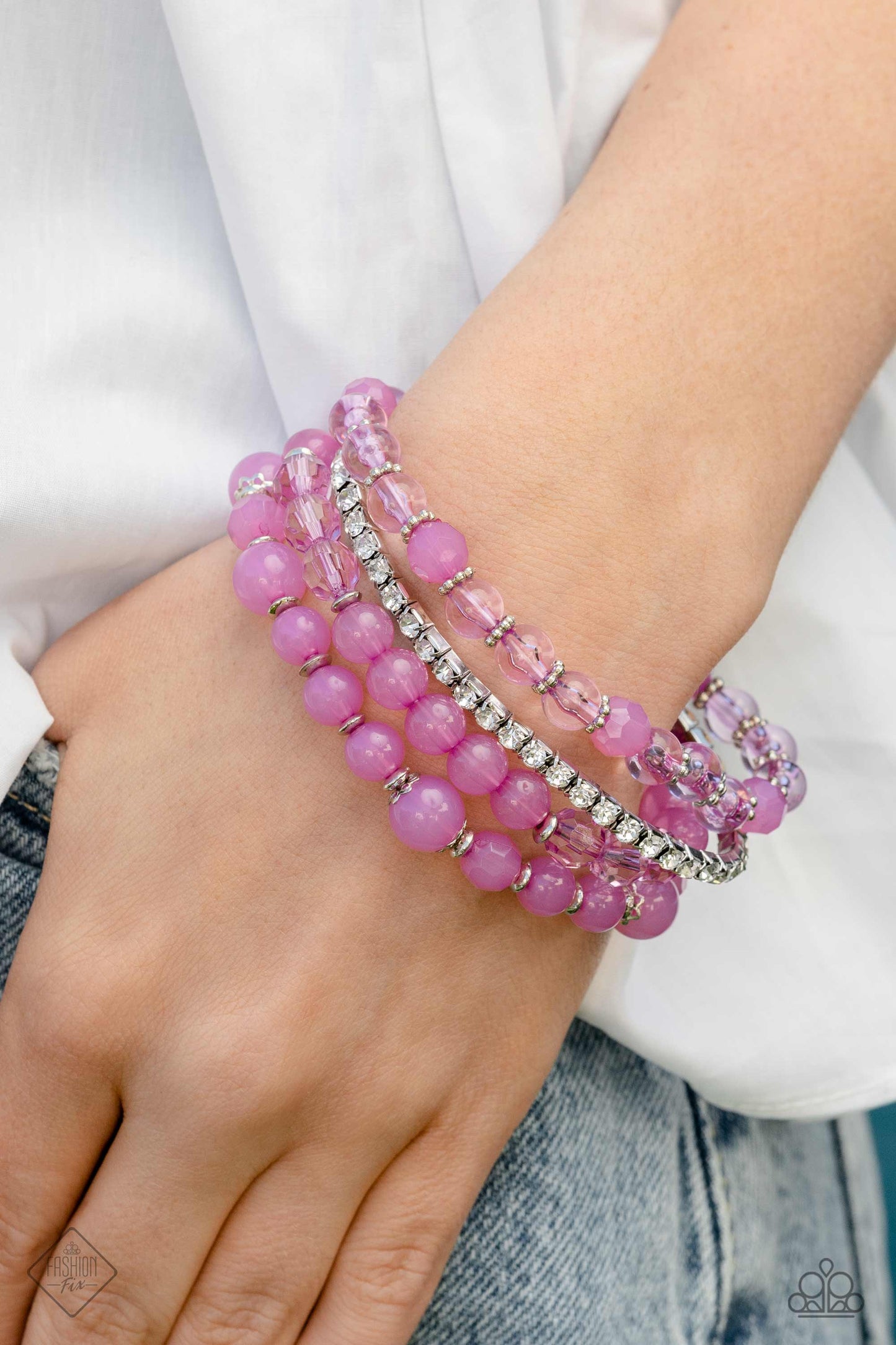 Paparazzi Accessories - Glimpses of Malibu #GM-0323 - Complete Set Multi & Purple