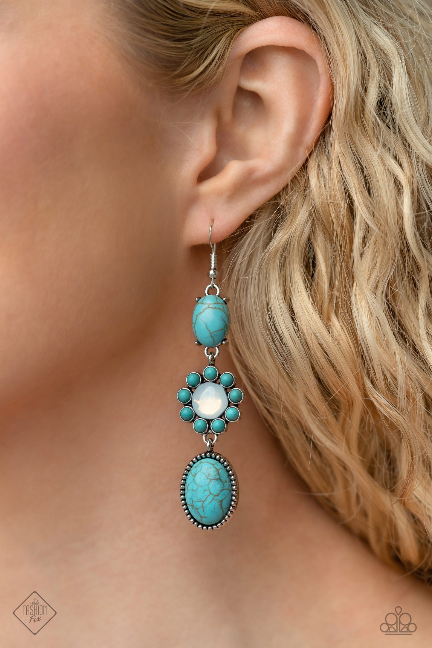 Paparazzi Accessories - Simply Santa Fe #SSF-0323 - Complete Set Blue
