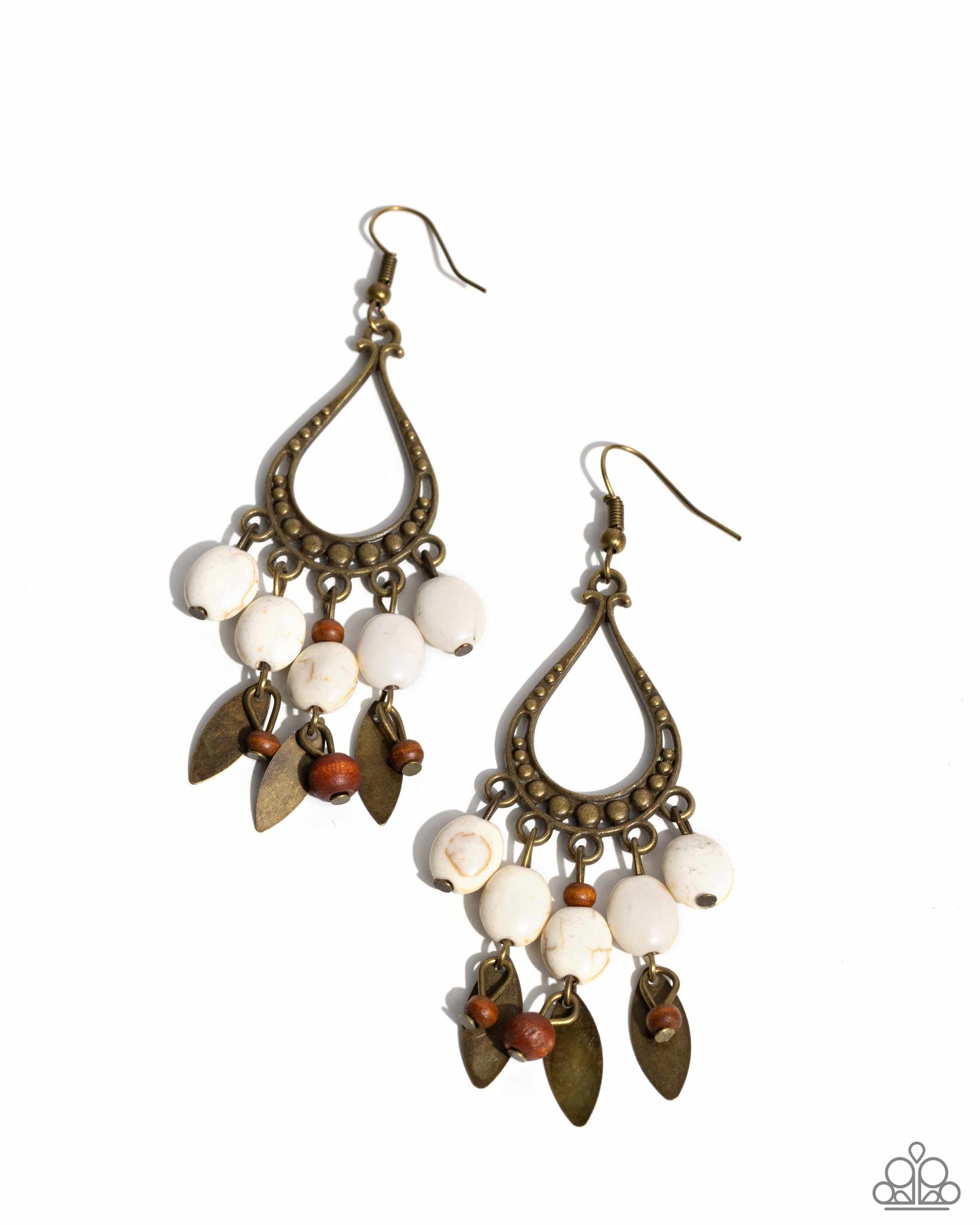 Paparazzi Accessories - Adobe Air - Brass Earring