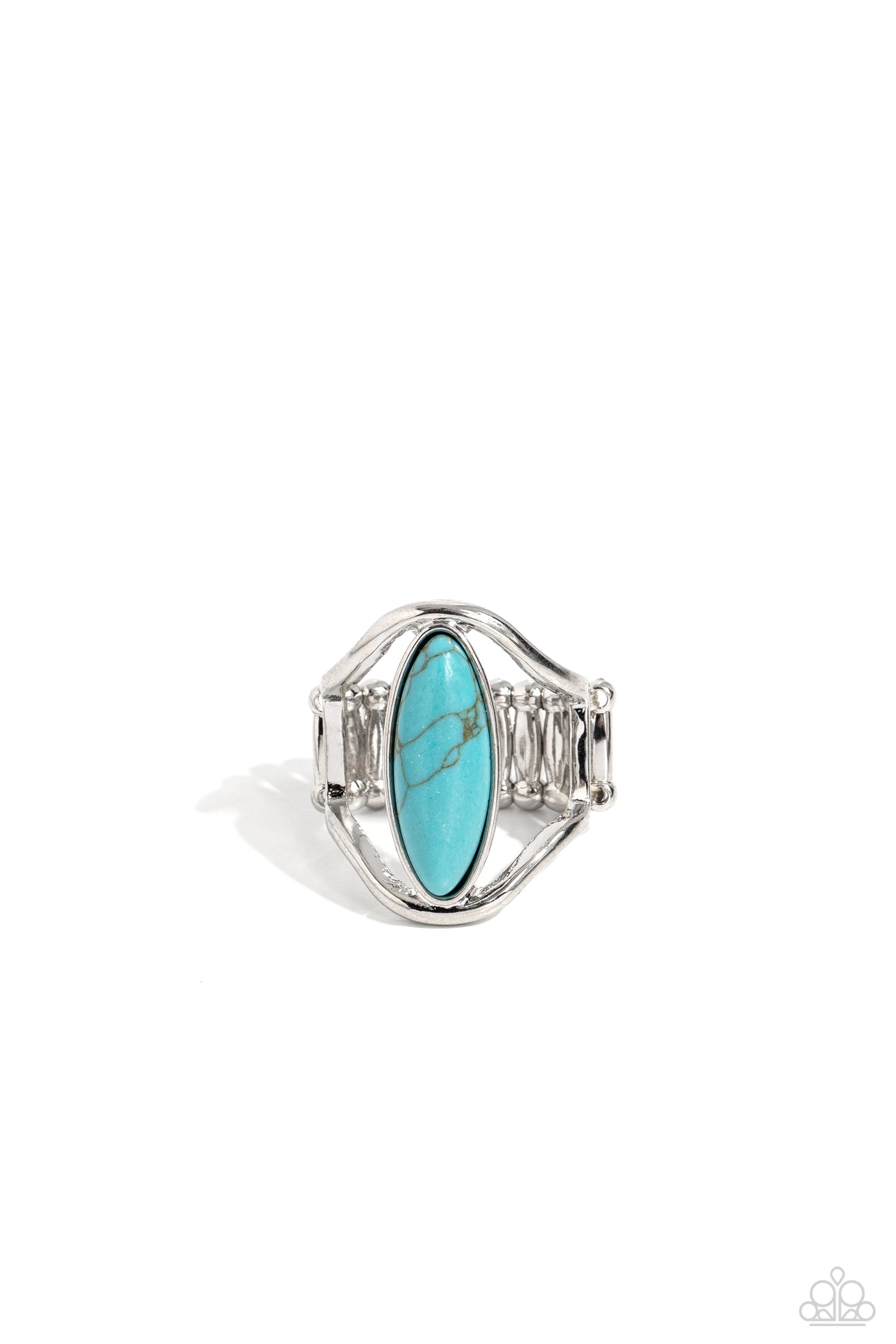 Paparazzi Accessories - Spartan Stone - Blue Ring