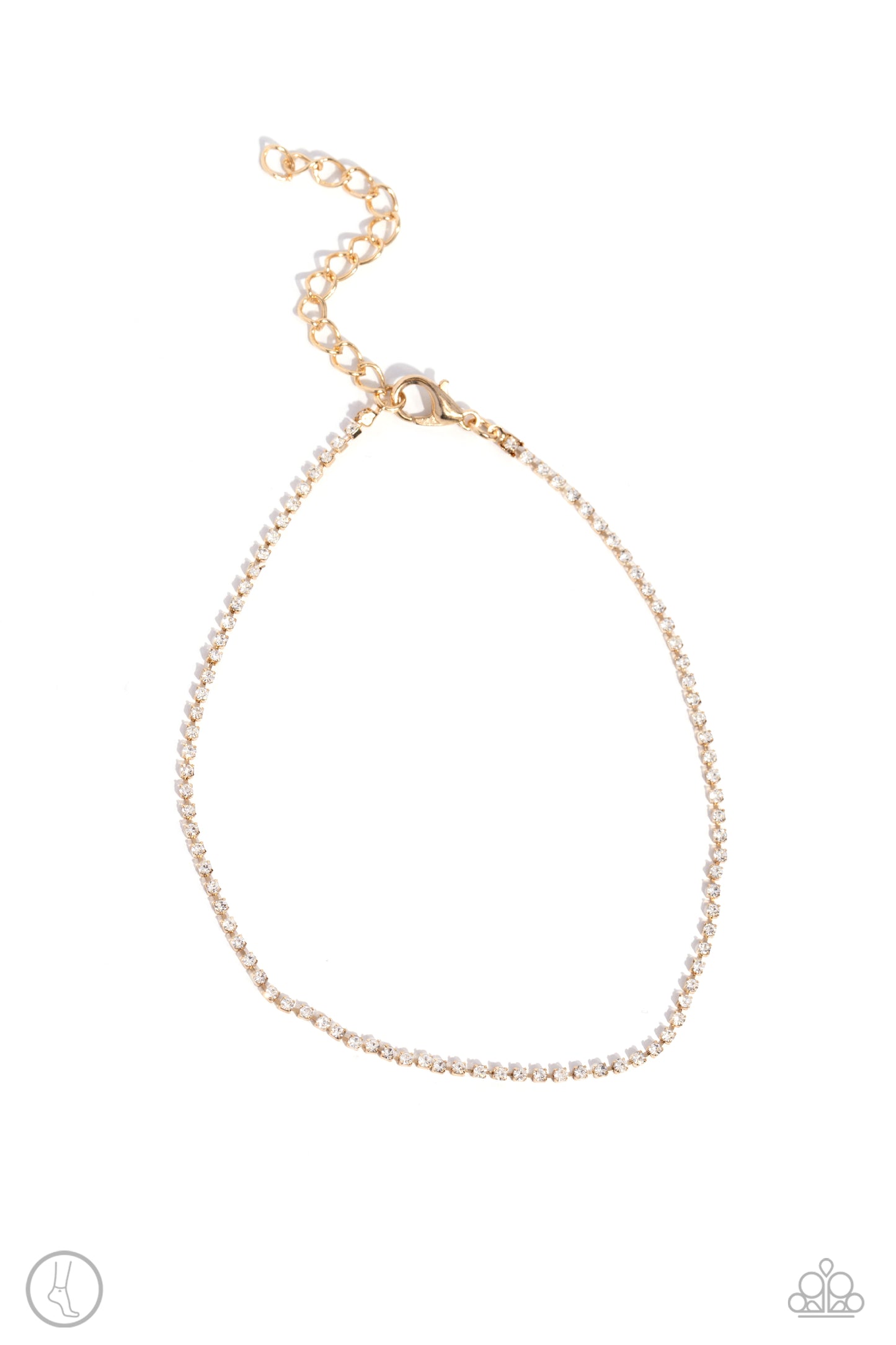 Paparazzi Accessories - Blinding Basic - Gold Anklet