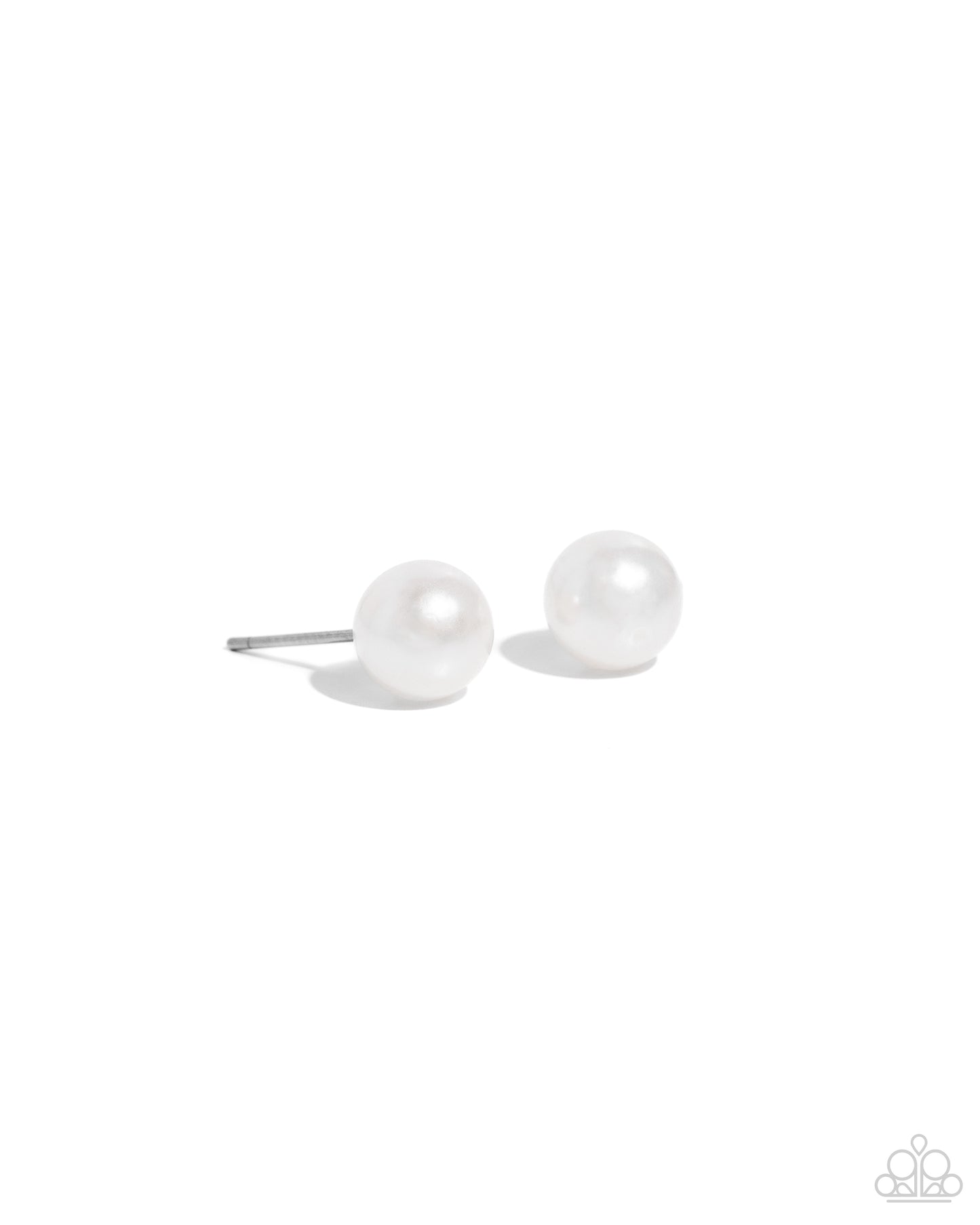 Paparazzi Accessories - Breathtaking Birthstone - White Earring