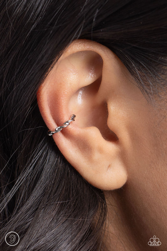 Paparazzi Accessories - Hey, Hot CUFF! Silver Earring