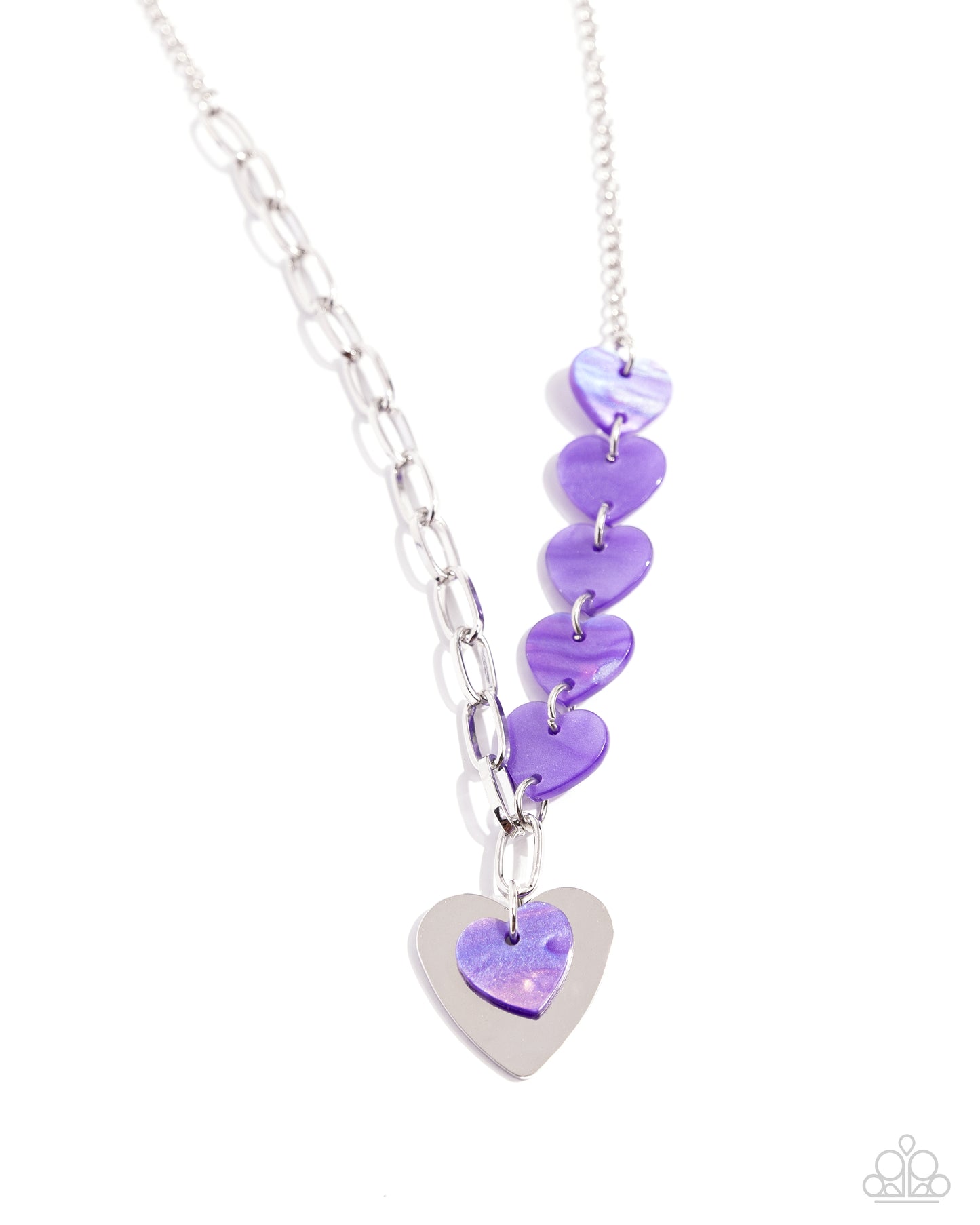 Paparazzi Accessories - HEART Of The Movement - Purple Necklace