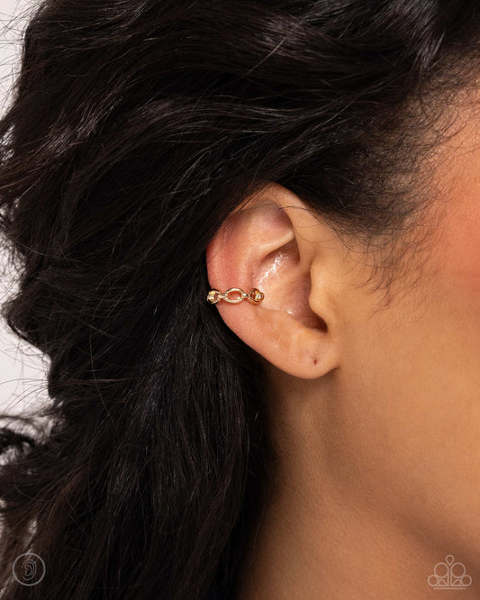 Paparazzi Accessories - Mandatory Musings - Gold Earring