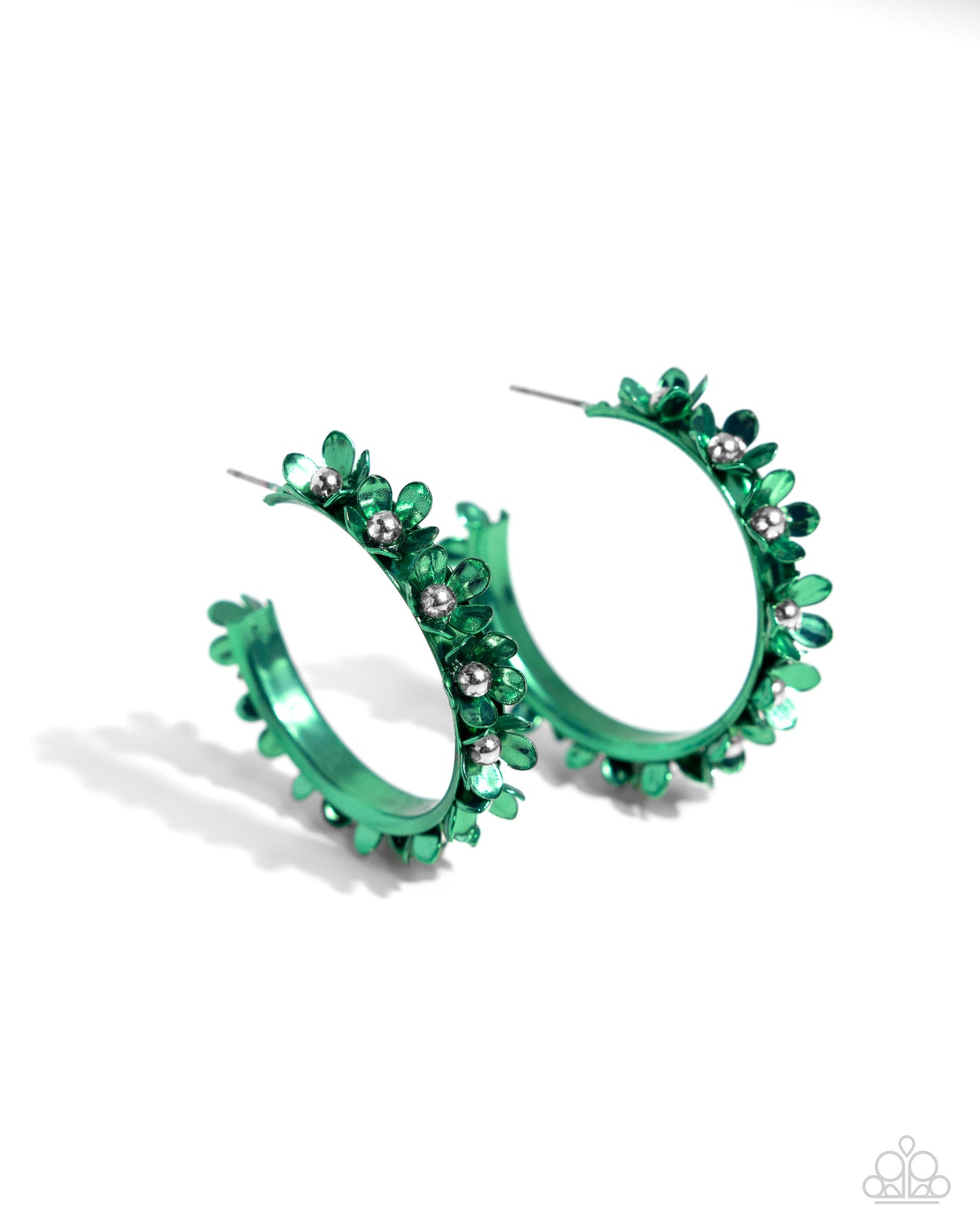 Paparazzi Accessories - Fashionable Flower Crown - Green Earring