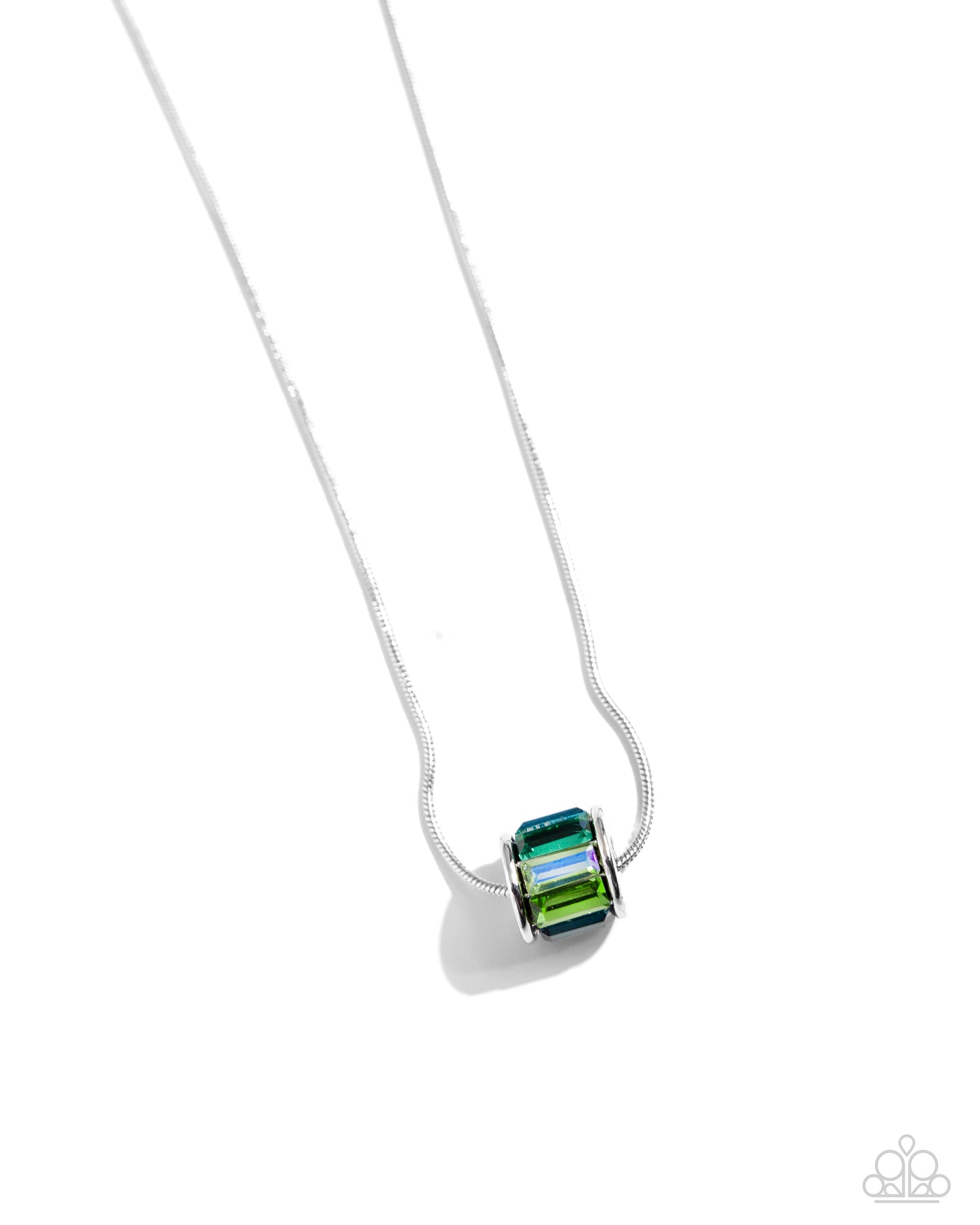 Paparazzi Accessories - Warden Wheel - Green Necklace