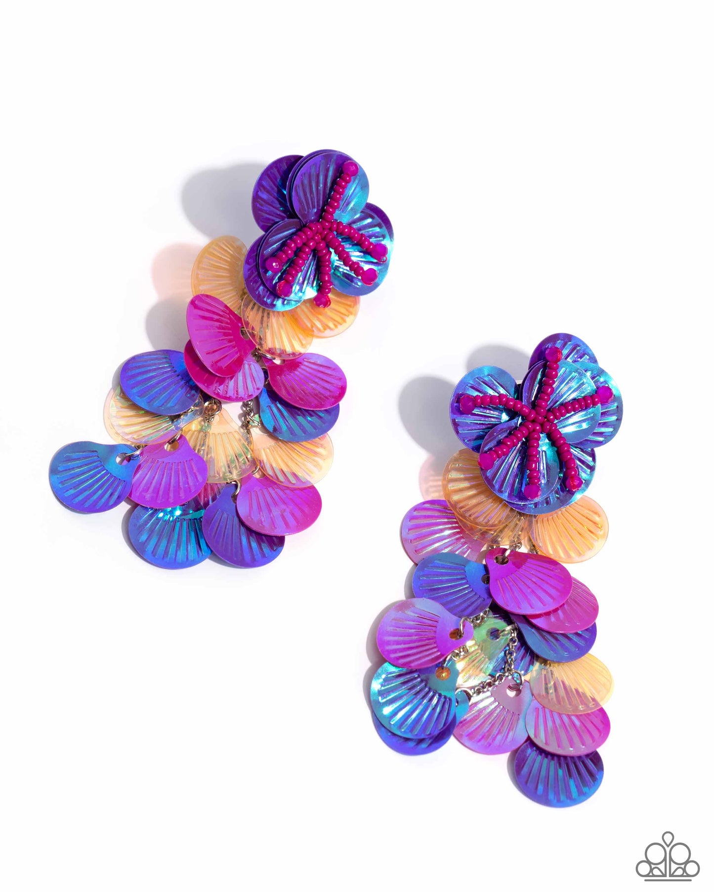 Paparazzi Accessories - Under the Waves - Purple Earring