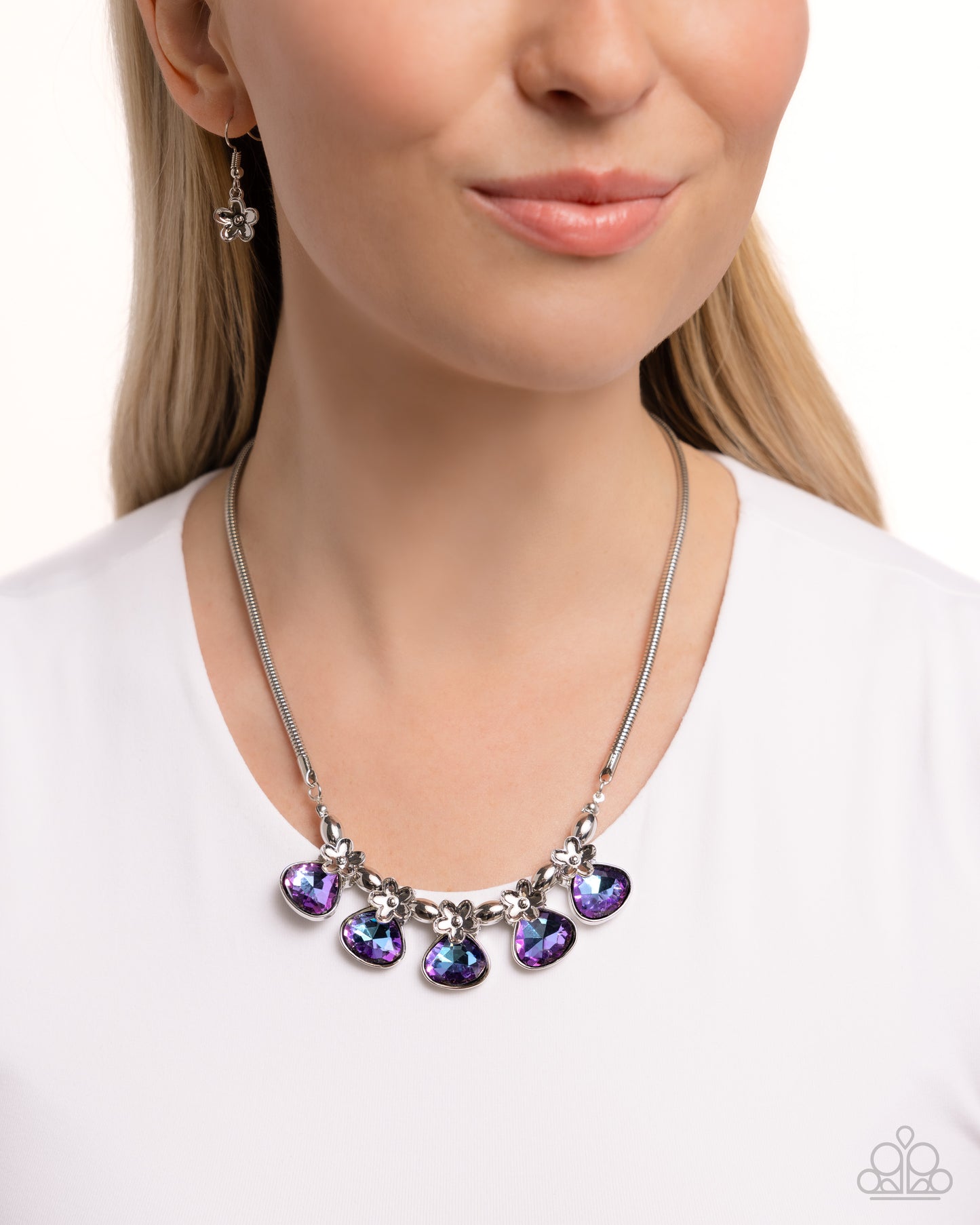 Paparazzi Accessories - Teardrop Tribute - Purple Necklace