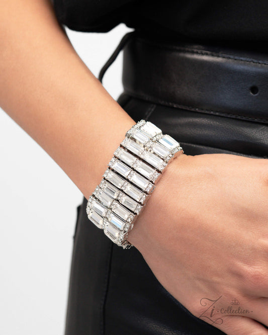 Paparazzi Accessories - Ambitious Arrangement - White Bracelet